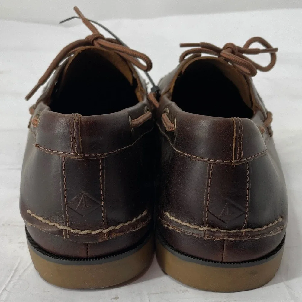 Sperry Boat Shoe Authentic Original 2-Eye 10.5 Brown Good
